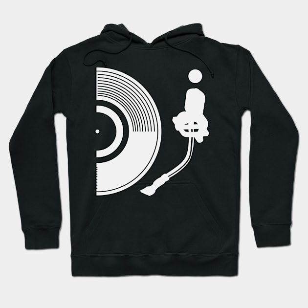 DJ Record | Turntable Turntables Disc Jockey Party Hoodie by DesignatedDesigner